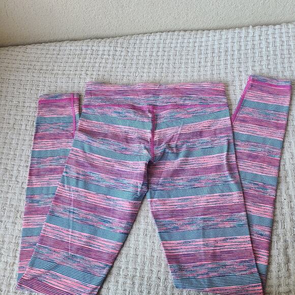 Ivivva By Lululemon Athletic Multicolor Leggings Girls Size 12 - Picture 4 of 9